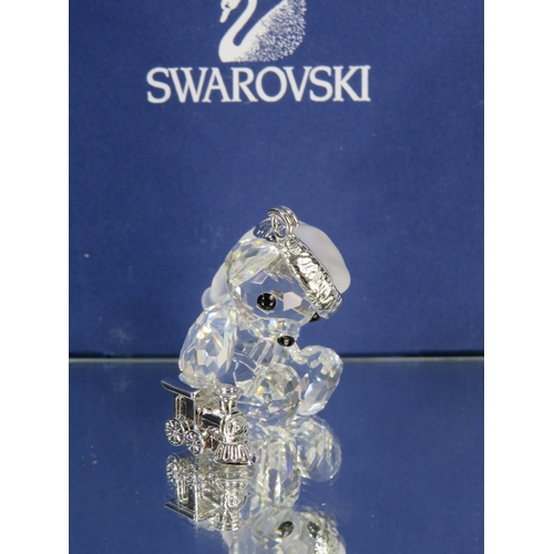 278 - Swarovski crystal Kris Bear with train with box. No 718991