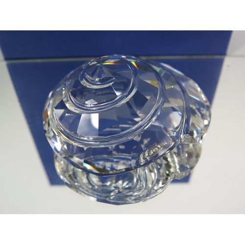 297 - Swarovski crystal Spiral Top shell with box. No 880693