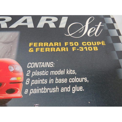 804 - Boxed Revell Ferrari Gift Set of Two plastic Model kits.  In unused condition with original boxes. S... 