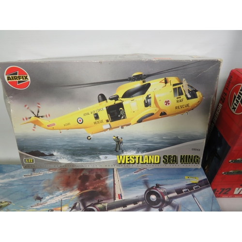 807 - Seven Airfix Plastic Scale Model Aircraft Kits. All in unused condition with original boxes. See pho... 