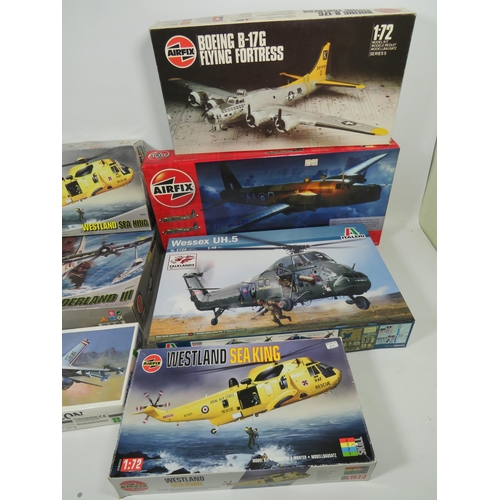 807 - Seven Airfix Plastic Scale Model Aircraft Kits. All in unused condition with original boxes. See pho... 