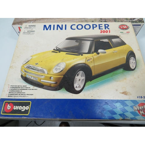 808 - Three Boxed Scale Model Kits of Cars. All in unused condition with original boxes. See photos for de... 