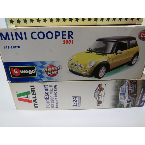 808 - Three Boxed Scale Model Kits of Cars. All in unused condition with original boxes. See photos for de... 