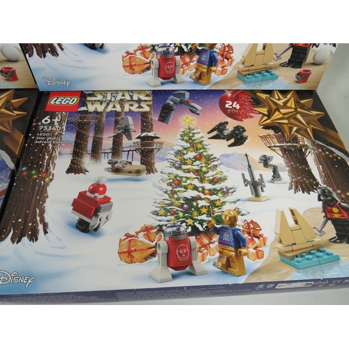 811 - Four Lego Star Wars Advent Calendars which are Boxed and Unopened.  See photos