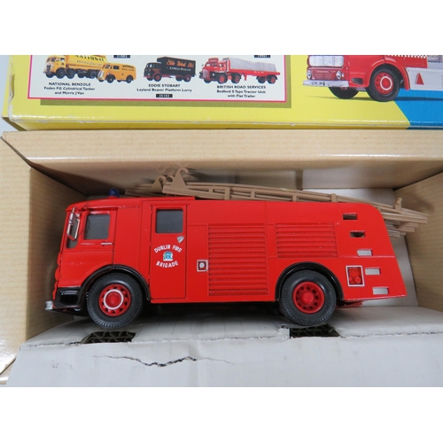 812 - Seven Siku 1:50 Scale Die Cast Scale Models of Fire Trucks plus two by Corgi classics . All in boxed... 