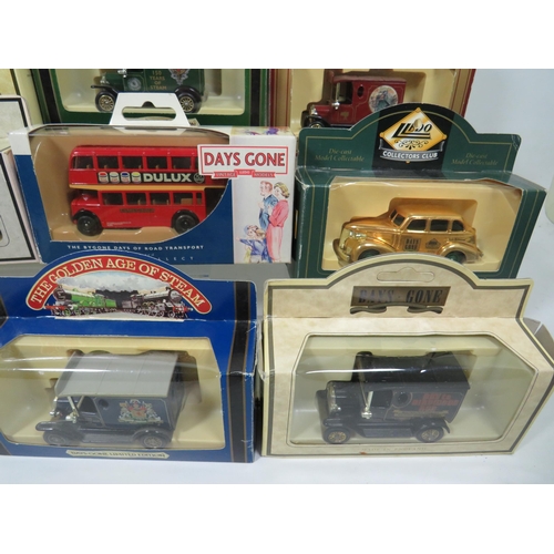 820 - Sixteen Die Cast Model Vehicles  .   All boxed and in unused condition.  See photos for details.