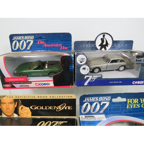 823 - Selection of Corgi Die Cast James Bond Vehicles. All boxed and in unused condtion. See photos for de... 