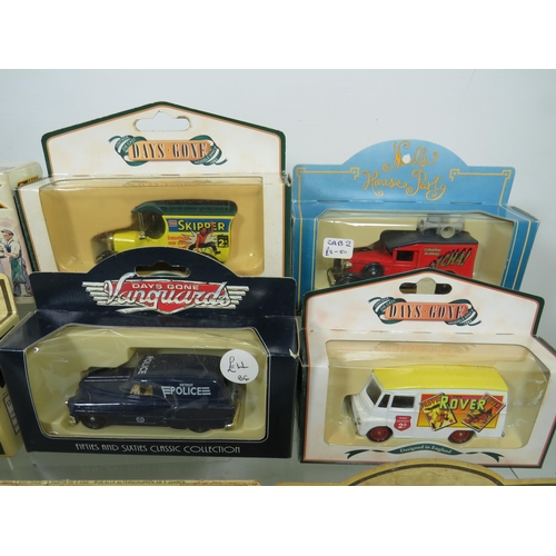 825 - Sixteen Die Cast Model Vehicles  .   All boxed and in unused condition.  See photos for details.