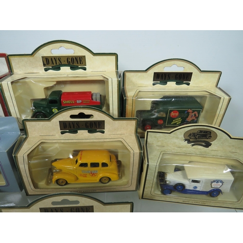 826 - Sixteen Die Cast Model Vehicles  .   All boxed and in unused condition.  See photos for details.