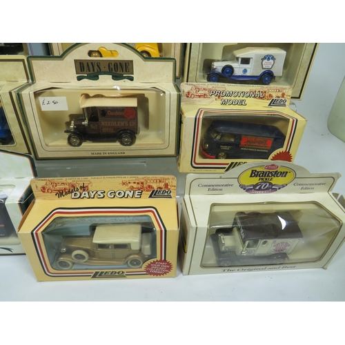 826 - Sixteen Die Cast Model Vehicles  .   All boxed and in unused condition.  See photos for details.