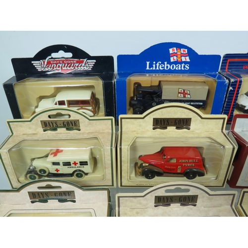 832 - Sixteen Die Cast Model Vehicles  .   All boxed and in unused condition.  See photos for details.