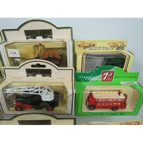 835 - Sixteen Die Cast Model Vehicles  .   All boxed and in unused condition.  See photos for details.