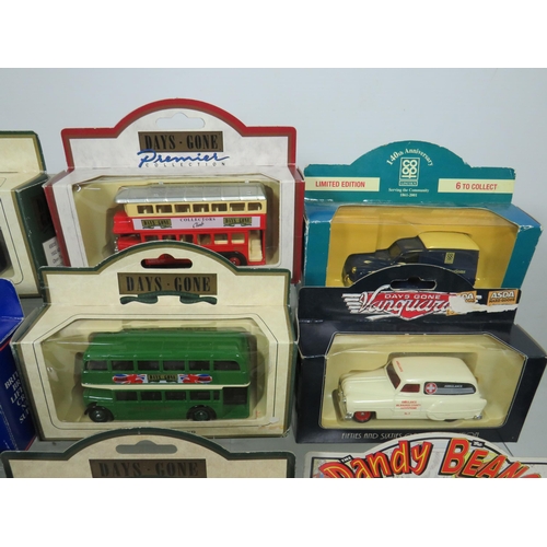 838 - Sixteen Die Cast Model Vehicles  .   All boxed and in unused condition.  See photos for details.