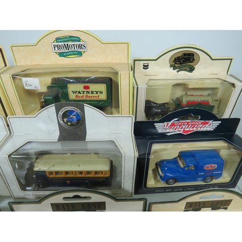 841 - Sixteen Die Cast Model Vehicles  .   All boxed and in unused condition.  See photos for details.