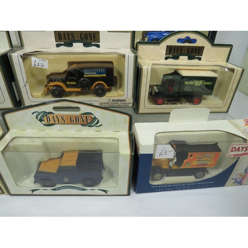 841 - Sixteen Die Cast Model Vehicles  .   All boxed and in unused condition.  See photos for details.