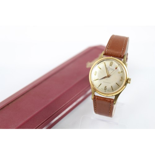 657 - Vintage Ingersoll Gold Tone Watch Hand-Wind Working 411943