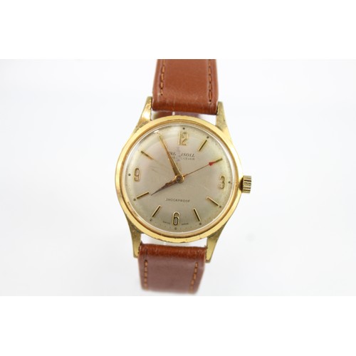 657 - Vintage Ingersoll Gold Tone Watch Hand-Wind Working 411943