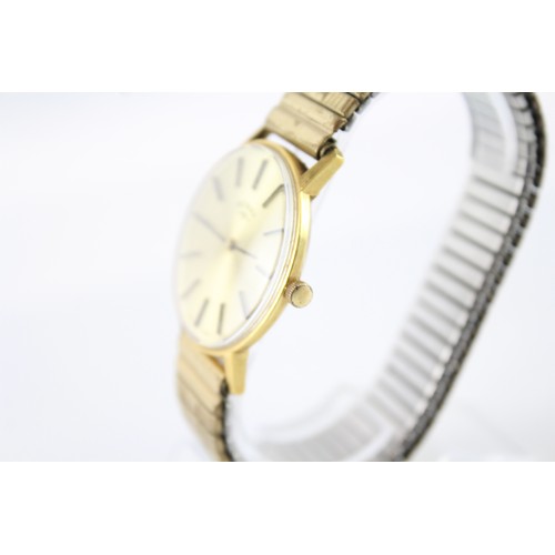 660 - Vintage Rotary Gold Tone Watch Hand-Wind Working 411941