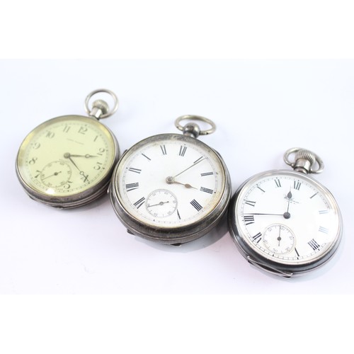 663 - Mixed Grade Silver Cased Pocket Watches Mechanical SPARES/REPAIRS x 3 2395924