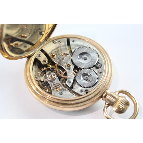 667 - Waltham Open Face Rolled Gold Pocket Watch Hand-Wind SPARES/REPAIRS 2395846