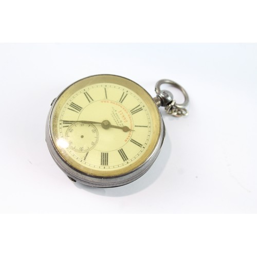 672 - 925 Silver Open face Pocket Watch Key-Wind Working 2395930