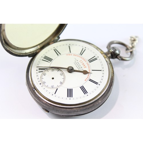 672 - 925 Silver Open face Pocket Watch Key-Wind Working 2395930