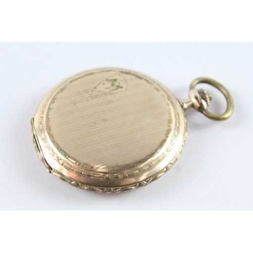 673 - Favor Full Hunter Rolled Gold Pocket Watch Hand-Wind SPARES/REPAIRS 2395849