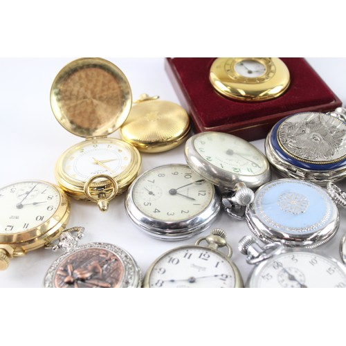 675 - Job Lot Assorted Vintage/Later Pocket Watches Quartz/Mechanical UNTESTED x 25 411678