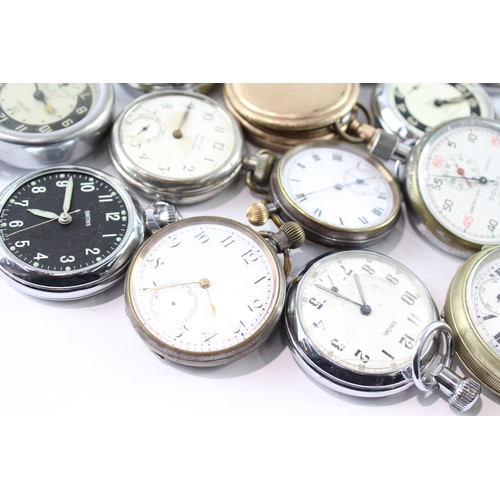 676 - Job Lot Assorted Vintage/Later Pocket Watches Quartz/Mechanical UNTESTED x 25 411931