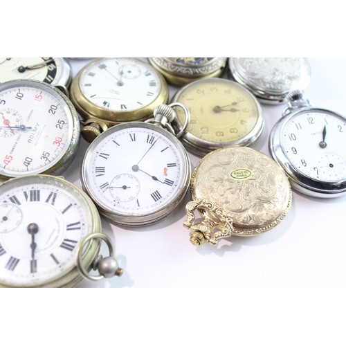 676 - Job Lot Assorted Vintage/Later Pocket Watches Quartz/Mechanical UNTESTED x 25 411931