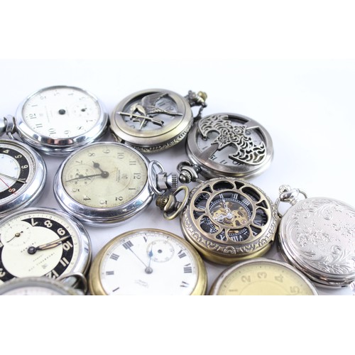 676 - Job Lot Assorted Vintage/Later Pocket Watches Quartz/Mechanical UNTESTED x 25 411931