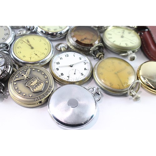 677 - Job Lot Assorted Vintage/Later Pocket Watches Quartz/Mechanical UNTESTED x 25 411654