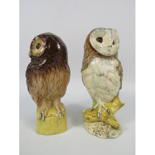 307 - Two full Royal Doulton Whyte & Mackay scotch whiskey decanters in the form of a Barn Owl and Tawny O... 