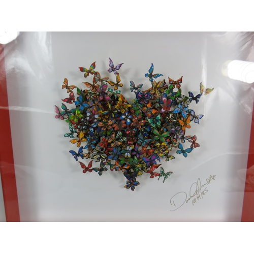 312 - Dravid Kracov Limited edition 3d multilayered papercut butterfly sculpture art 