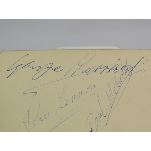 314 - Beatles Autographs full set obtained at the Hull ABC Cinema on November 24th 1963 by the Vendor. (Th... 