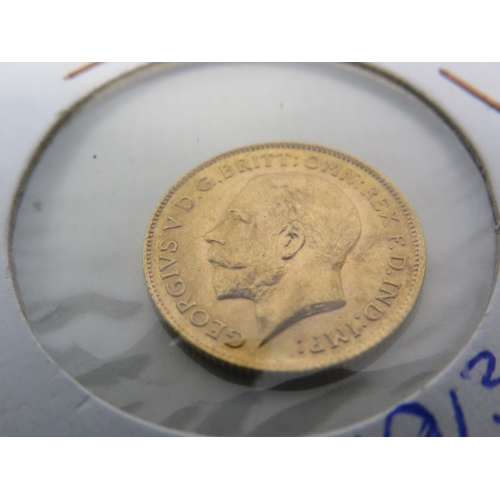 320 - 1913 George Vth Half Sovereign in Extremely Fine condition,  see pics.