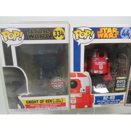 850 - Six Funko POP Star Wars Figures. All boxed and in unused condition. See photos for details.