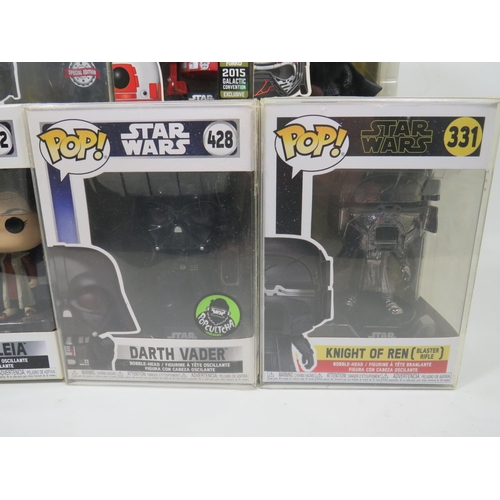 850 - Six Funko POP Star Wars Figures. All boxed and in unused condition. See photos for details.