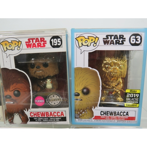 852 - Six Funko POP Star Wars Figures. All boxed and in unused condition. See photos for details.