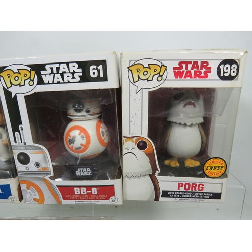 853 - Six Funko POP Star Wars Figures. All boxed and in unused condition. See photos for details.