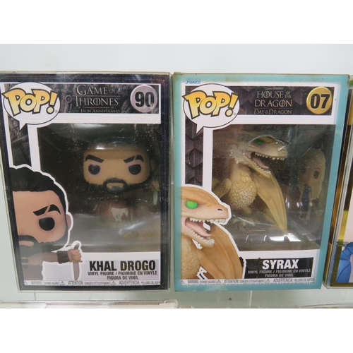 855 - Six Funko POP Game of Thrones Figures. All boxed and in unused condition. See photos for details.