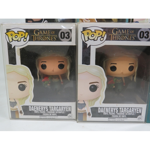 855 - Six Funko POP Game of Thrones Figures. All boxed and in unused condition. See photos for details.