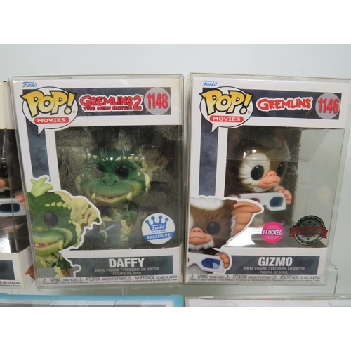 857 - Six Funko POP Gremlins Figures. All boxed and in unused condition. See photos for details.