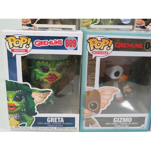 857 - Six Funko POP Gremlins Figures. All boxed and in unused condition. See photos for details.