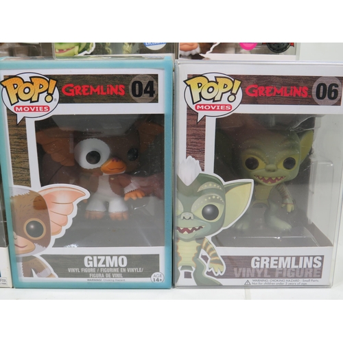 857 - Six Funko POP Gremlins Figures. All boxed and in unused condition. See photos for details.