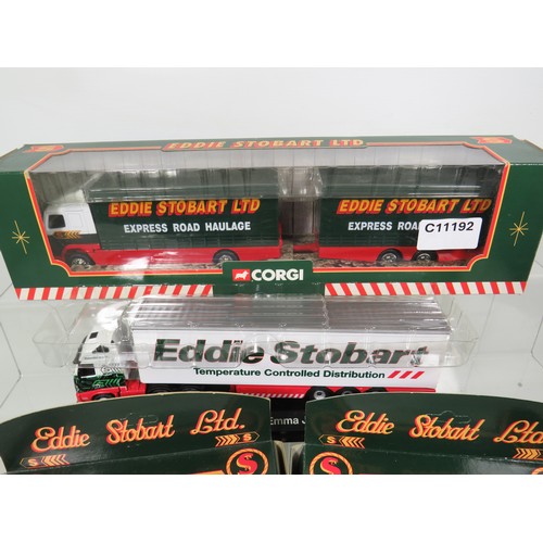 880 - Selection of Die Cast Eddie Stobart Models, one by Corgi. All boxed and unused condition. See photos... 