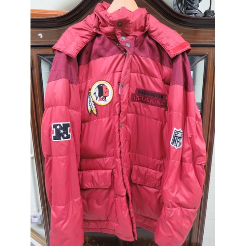 684 - Genuine NFL Officially licenced Product of Campri, Team Line, Linebacker Redskins Coat, in excellent... 