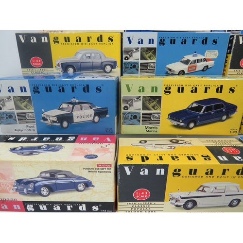 884 - Twelve 1:44 Scale Die Cast Models by Vanguards.  All boxed and in unused condition. See photos for d... 