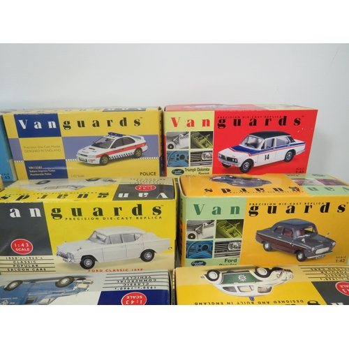 885 - Twelve 1:44 Scale Die Cast Models by Vanguards.  All boxed and in unused condition. See photos for d... 