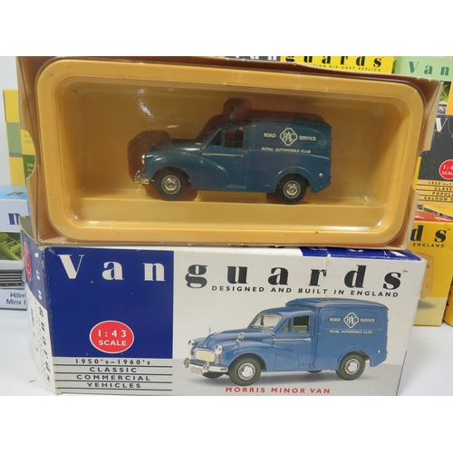 885 - Twelve 1:44 Scale Die Cast Models by Vanguards.  All boxed and in unused condition. See photos for d... 